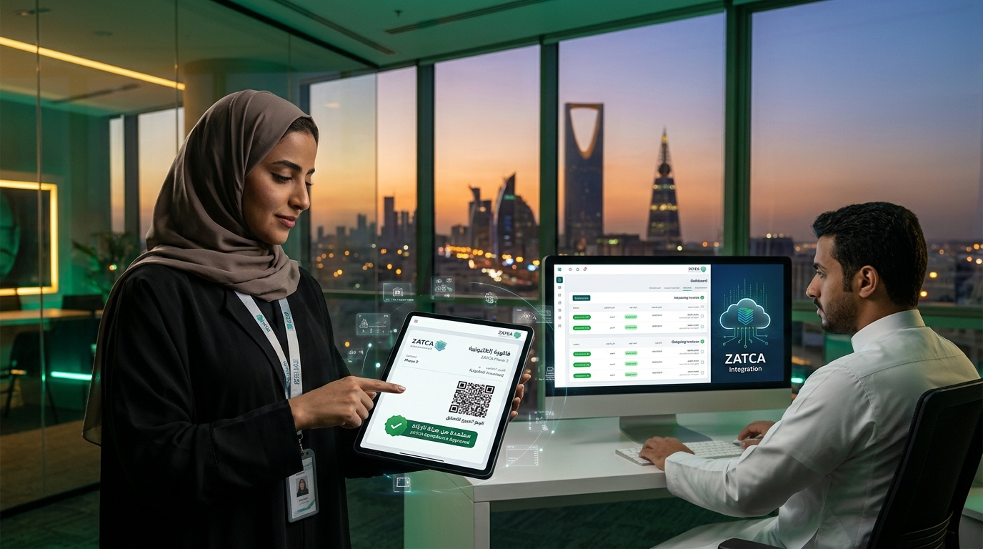 الفاتورة الإلكترونية زاتكا المرحلة الثانية الربط والتكامل بالمملكة العربية السعودية