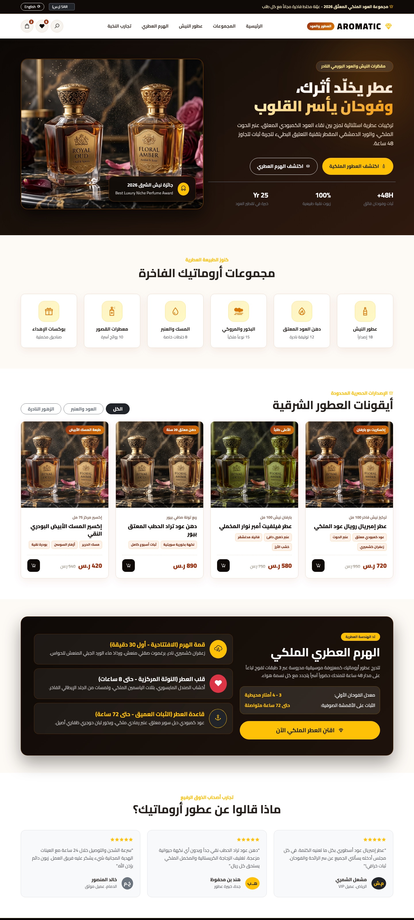 أروماتيك - دار العطور النيش والعود الملكي
